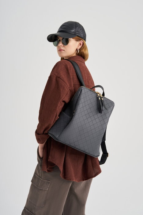 Lucky Bees 359 v2 Mochila Gris y Negro